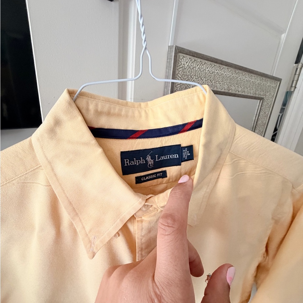 Ralph Lauren Classic Fit Yellow Shirt - Picture 3 of 3